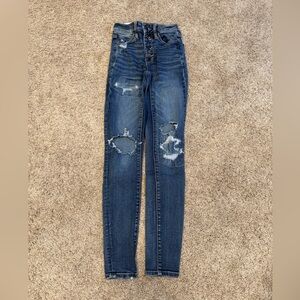 American Eagle Outfitters High Rise Skinny Jeans Size 00